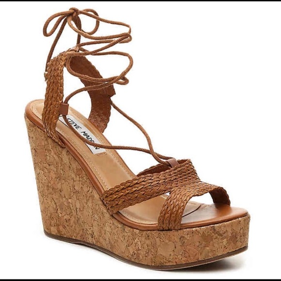 Steve Madden Shoes - NEW Steve Madden Cork Wedge Sandals Sz 8.5